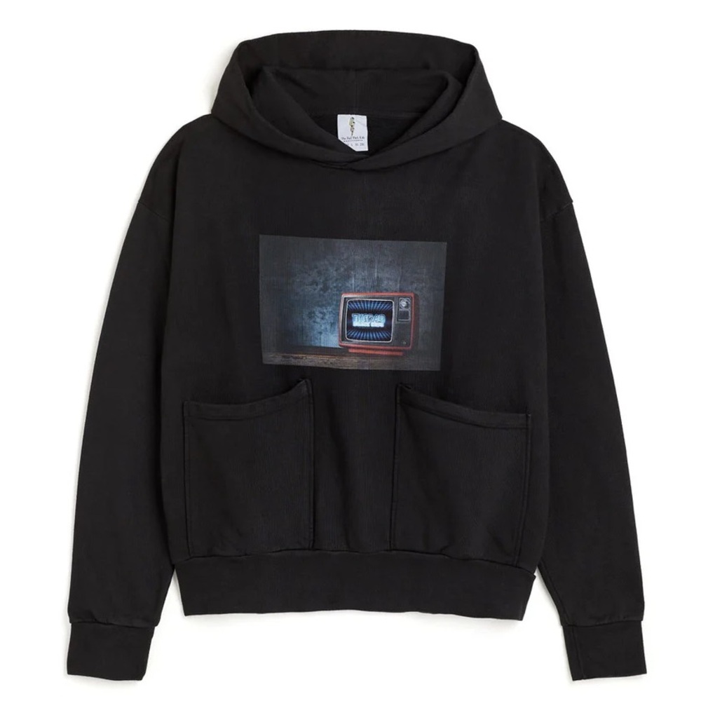The Rad Black Kids Video Game Black Cotton Hoodie Sweatshirt Size Large